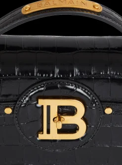 B-Buzz Dynasty Bag In Crocodile-print Leather-Balmain Hot