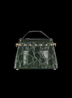 B-Buzz Dynasty Bag In Crocodile-print Leather-Balmain Online