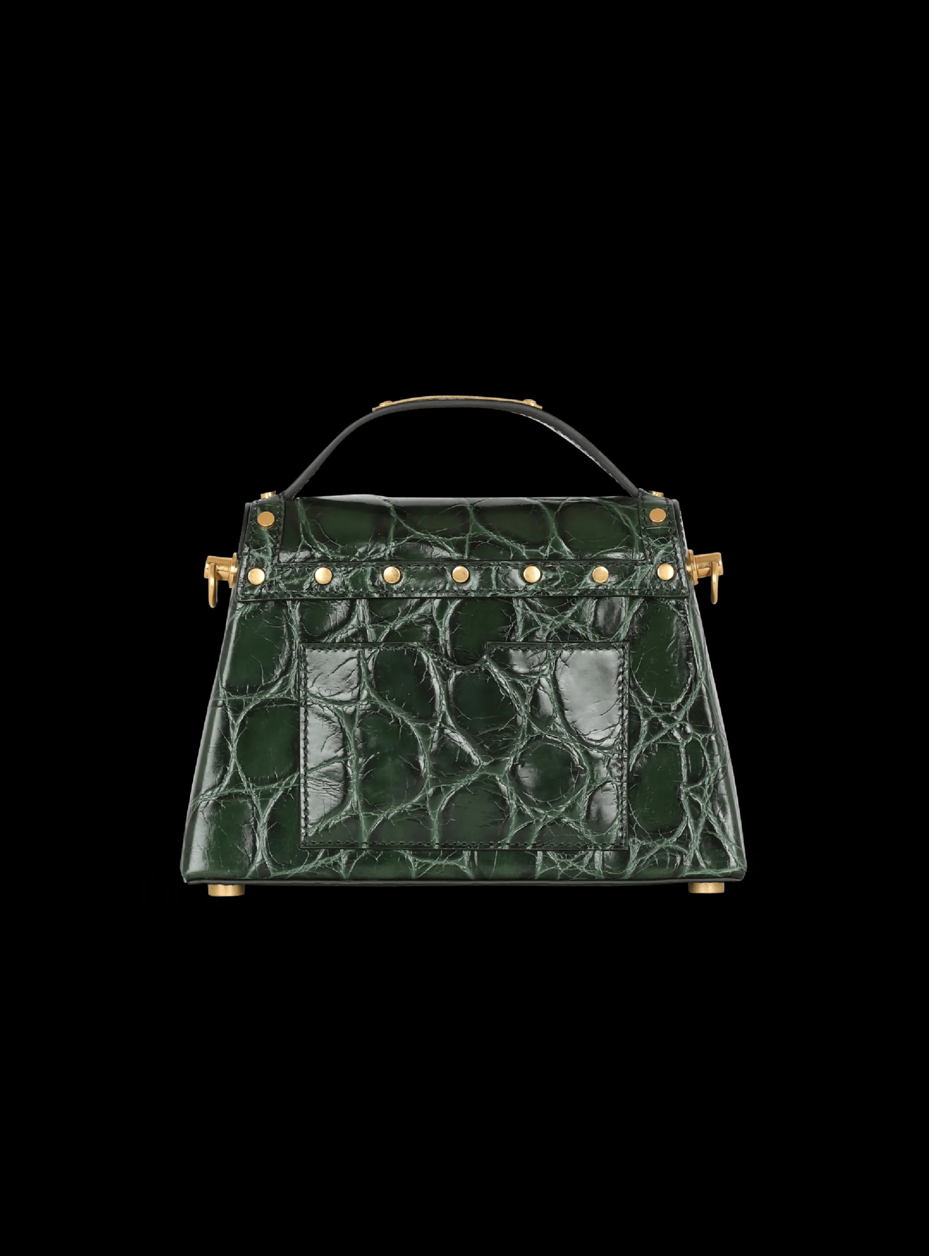 B-Buzz Dynasty Bag In Crocodile-print Leather-Balmain Online