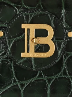 B-Buzz Dynasty Bag In Crocodile-print Leather-Balmain Online