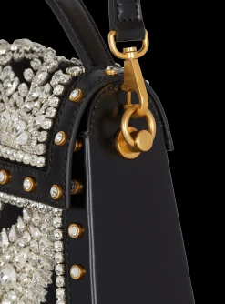 B-Buzz Dynasty Bag In Embroidered Satin-Balmain New