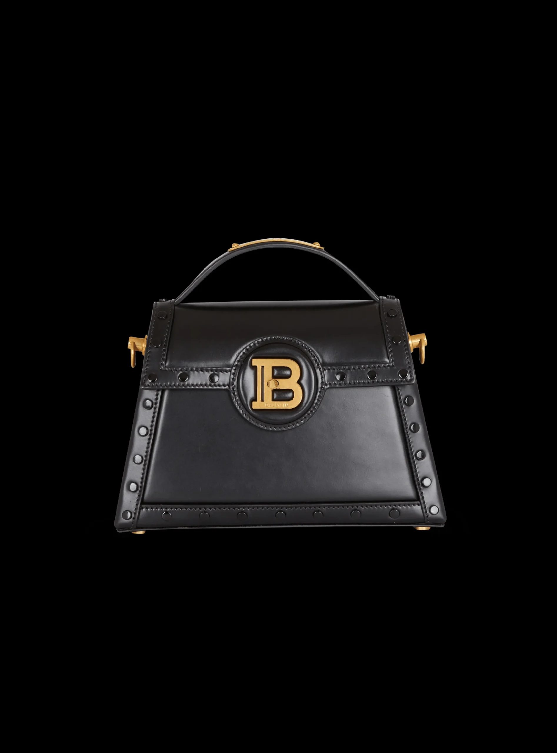 B-Buzz Dynasty Bag In Glazed Leather-Balmain Hot
