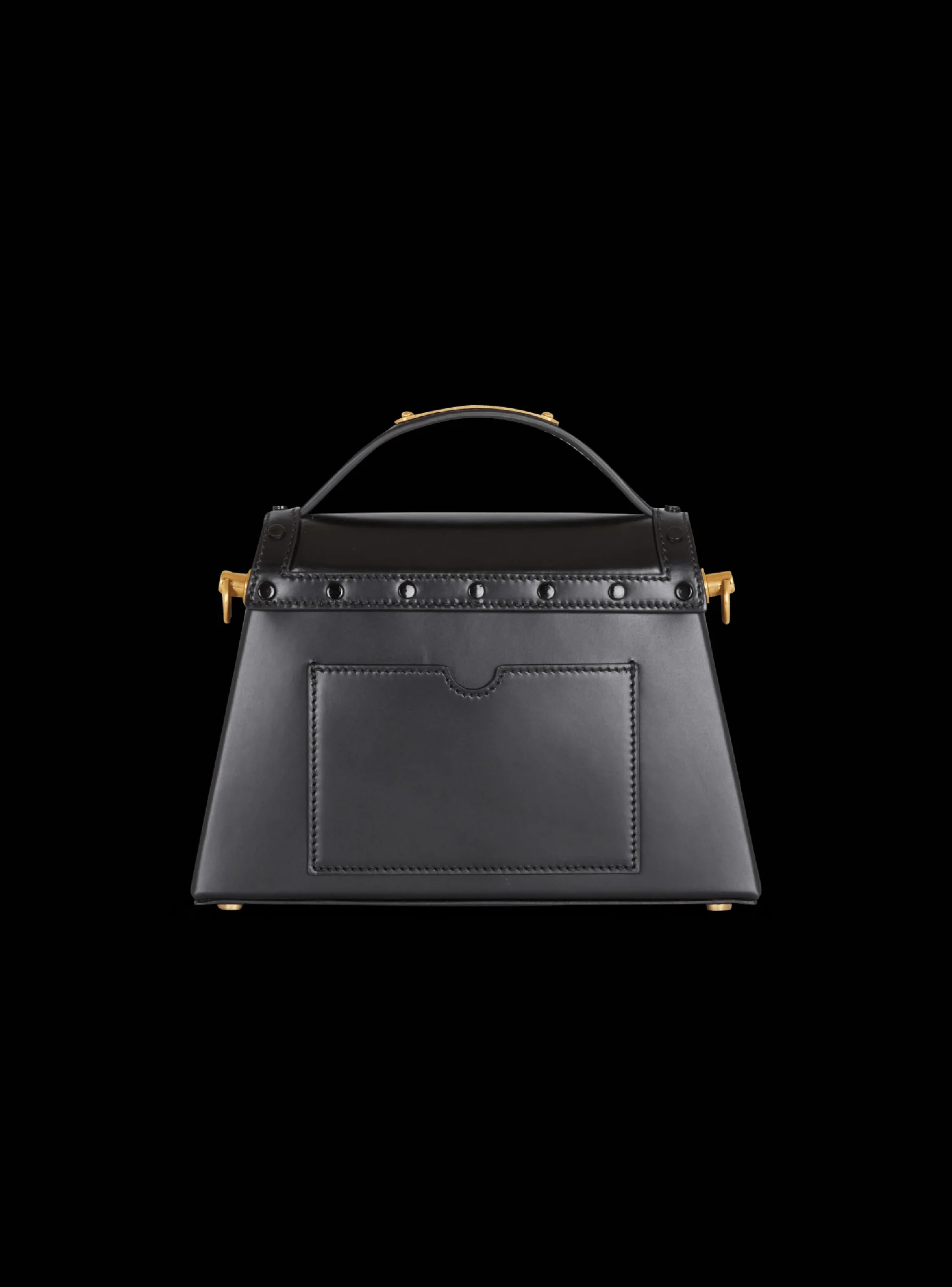 B-Buzz Dynasty Bag In Glazed Leather-Balmain Hot