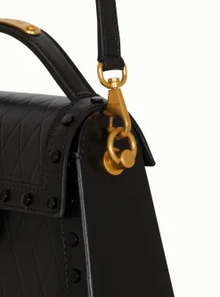 B-Buzz Dynasty Bag In Grid-embossed Calfskin-Balmain Flash Sale