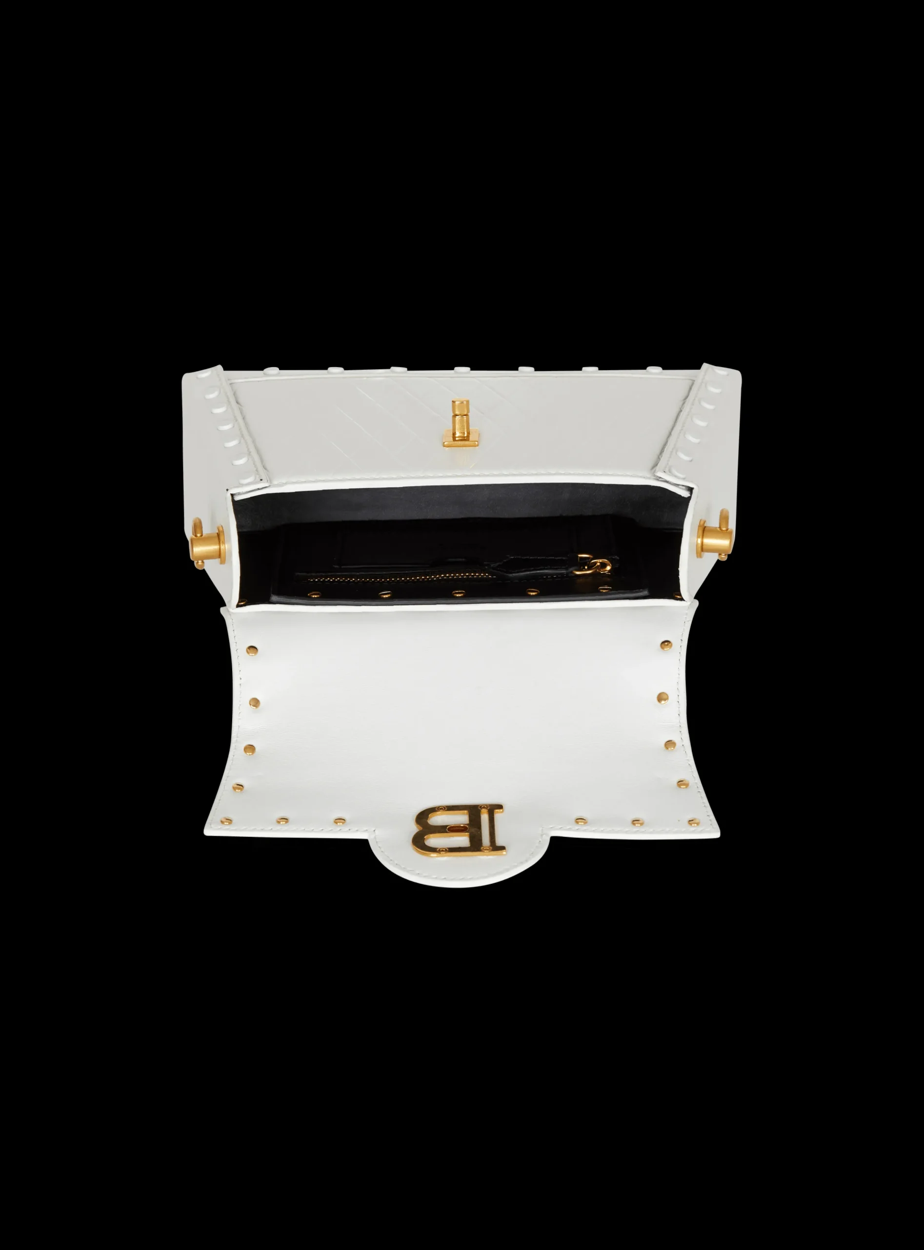 B-Buzz Dynasty Bag In Grid-embossed Calfskin-Balmain Best Sale