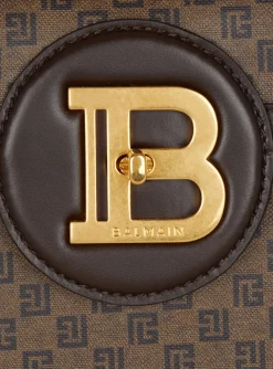 B-Buzz Dynasty Bag In Mini Monogram Canvas-Balmain Best