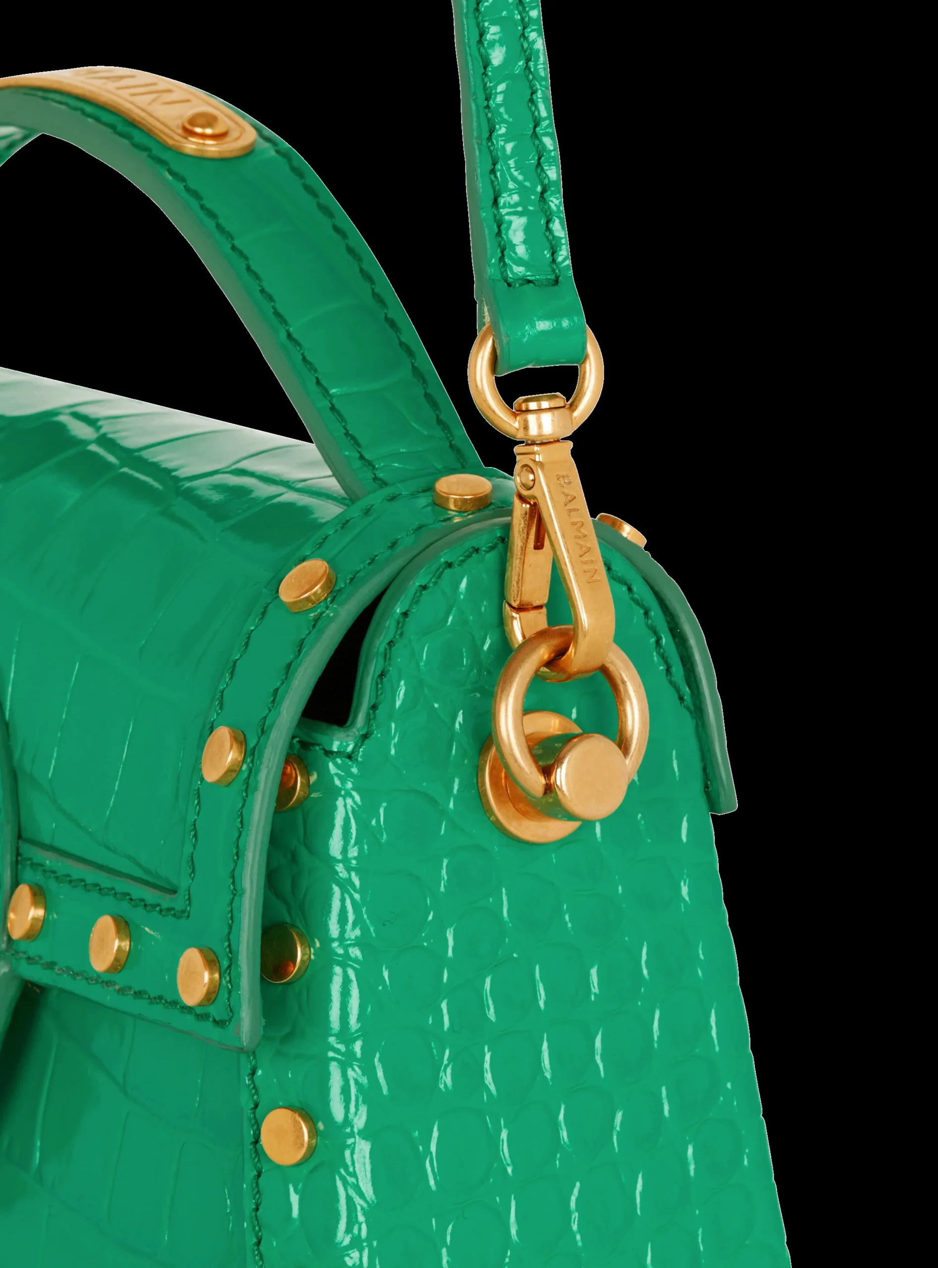 B-Buzz Dynasty Bag In Patent Leather-Balmain Shop