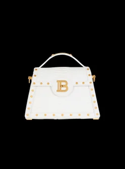 B-Buzz Dynasty Bag In Snakeskin Leather-Balmain Fashion