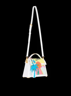 B-Buzz Dynasty Calfskin And Postcard Patchwork Bag-Balmain Outlet