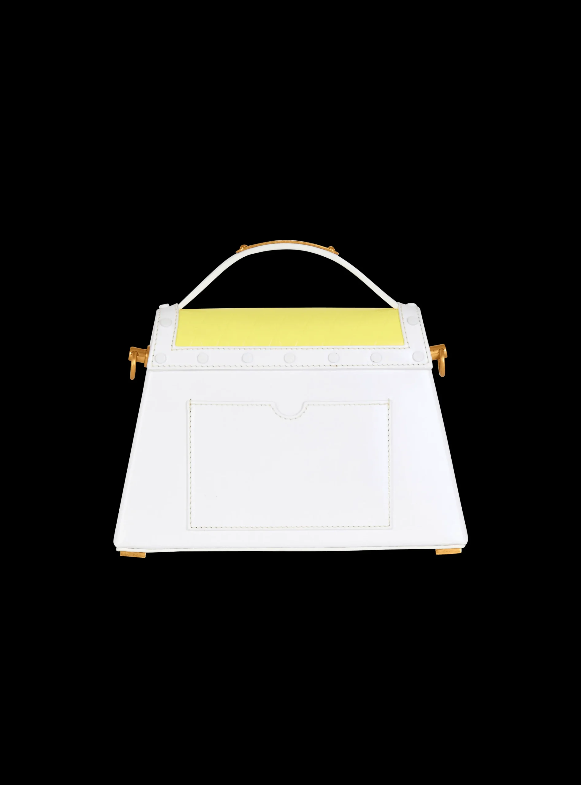 B-Buzz Dynasty Calfskin And Postcard Patchwork Bag-Balmain Outlet