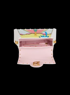 B-Buzz Dynasty Calfskin And Postcard Patchwork Bag-Balmain Outlet
