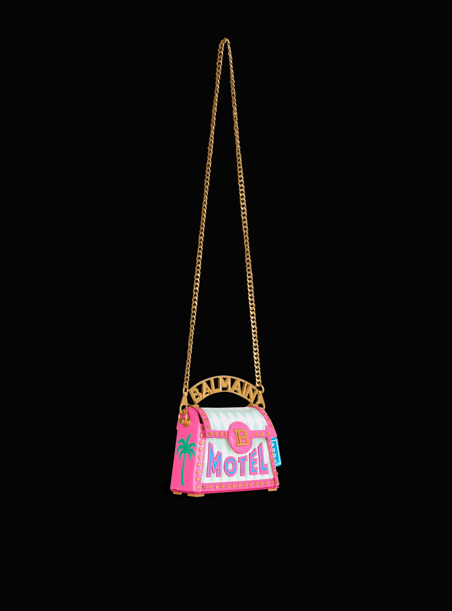 B-Buzz Dynasty Small Bag In Printed Calfskin-Balmain Outlet