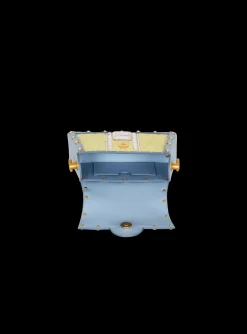 B-Buzz Dynasty Small Suede Bag With Embossed Grid Motif And Embroidery-Balmain Discount