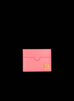 B-Buzz Grained Leather Card Holder-Balmain Best