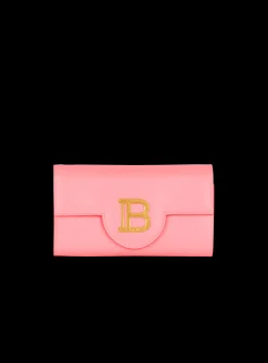 B-Buzz Grained Leather Wallet-Balmain Outlet