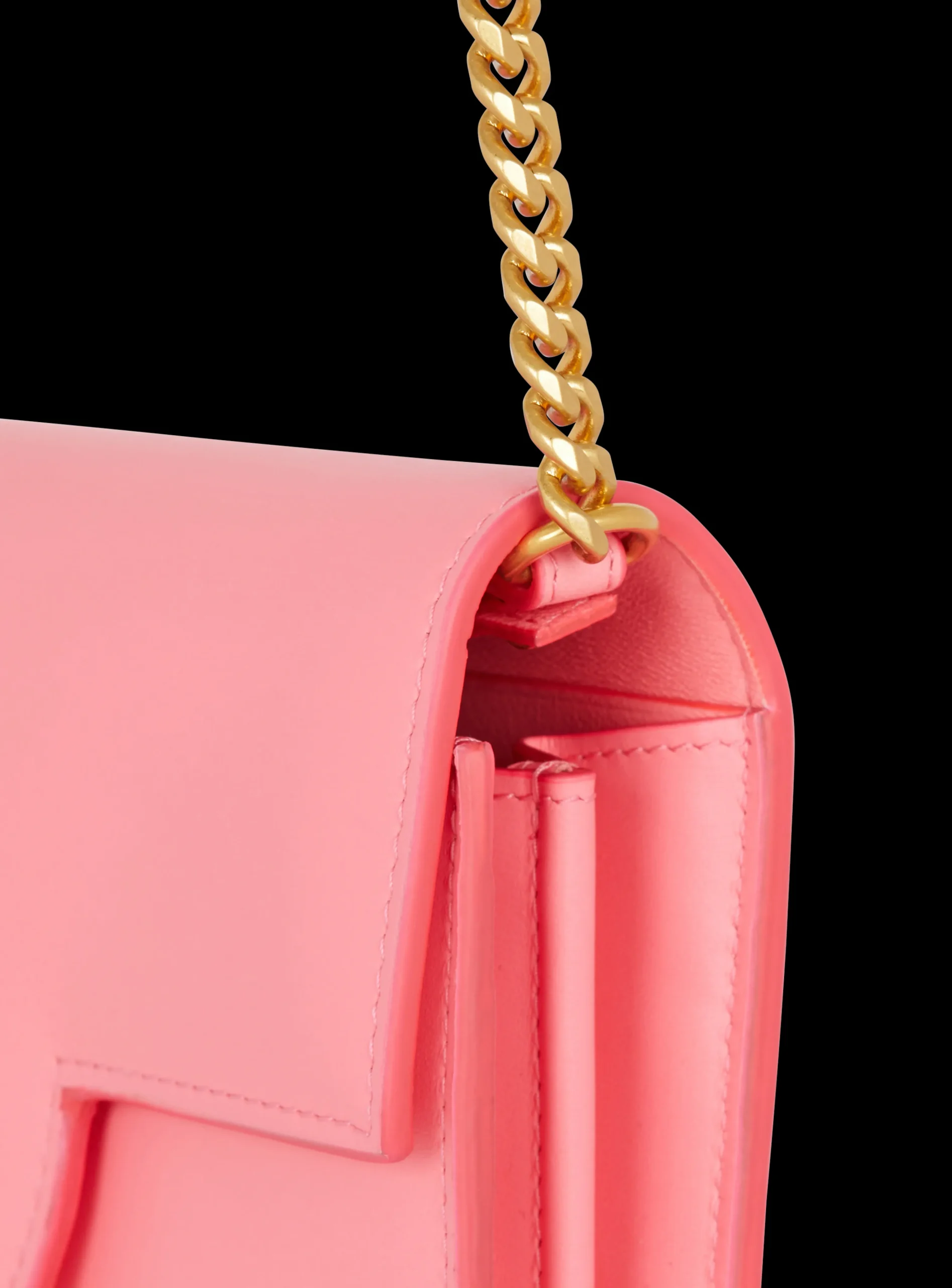 B-Buzz Grained Leather Wallet-Balmain Outlet