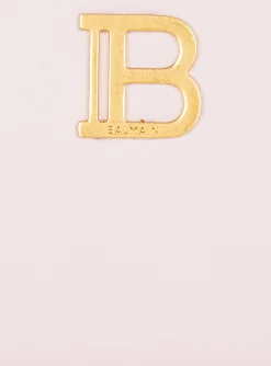 B-Buzz Leather Purse-Balmain Outlet