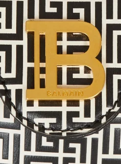 B-Buzz Mini 12 Bag In Embossed Calfskin With A PB Labyrinth Monogram-Balmain Outlet