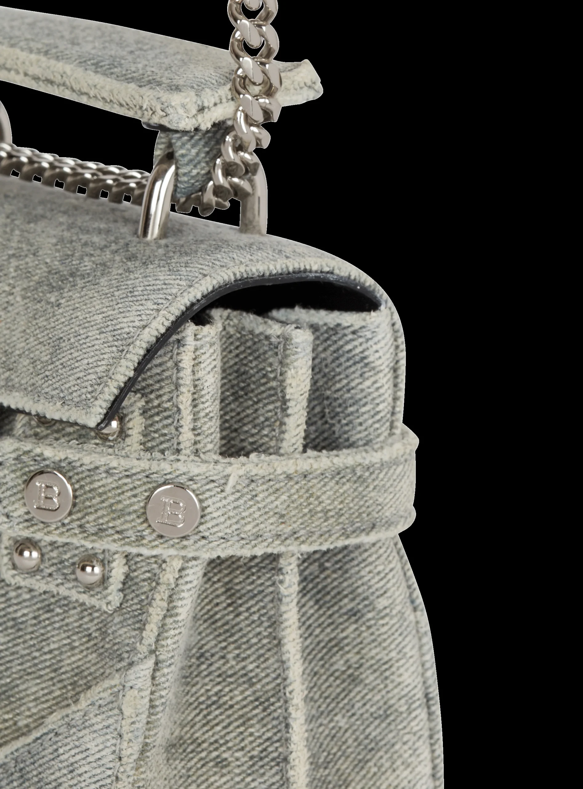 B-Buzz Mini 12 Faded Denim-Balmain Clearance