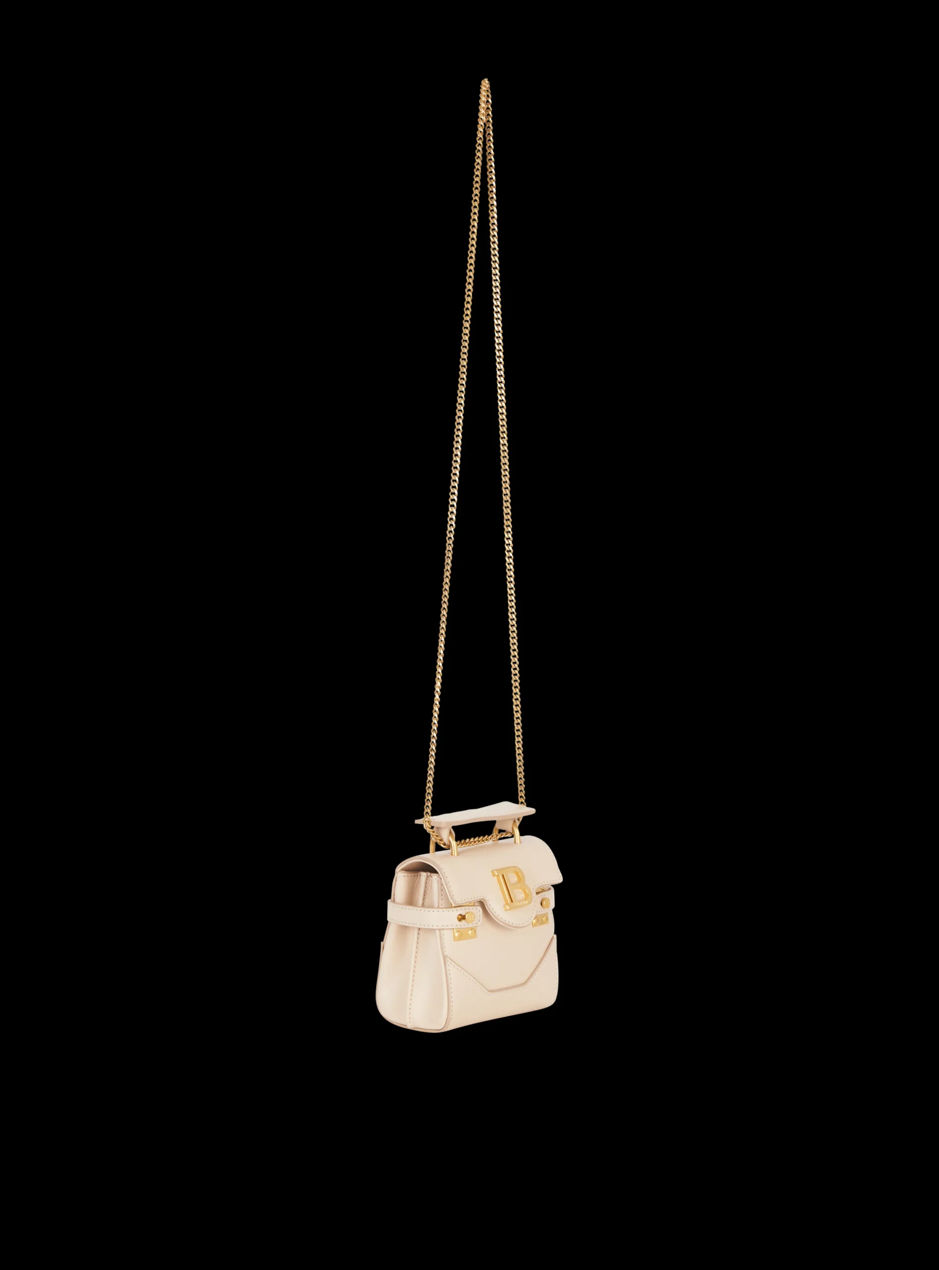 B-Buzz Mini 12 Leather Bag-Balmain Fashion