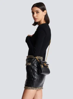 B-Buzz Mini 12 Leather Bag-Balmain Clearance
