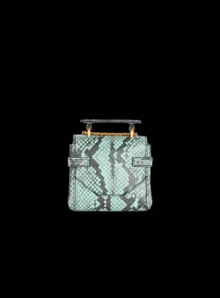 B-Buzz Mini 12 Snakeskin-effect Leather Mini Bag-Balmain Fashion