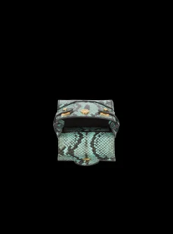 B-Buzz Mini 12 Snakeskin-effect Leather Mini Bag-Balmain Fashion
