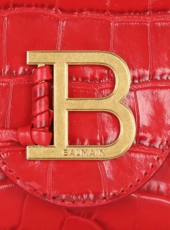 B-Buzz Mini Bag In Crocodile-print Leather-Balmain Cheap