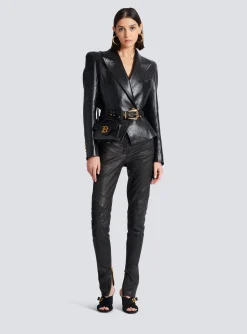 B-Buzz Mini Leather Bag-Balmain Discount