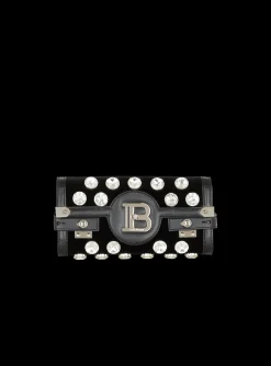 B-Buzz Pouch 23 In Velvet And Crystals-Balmain Discount