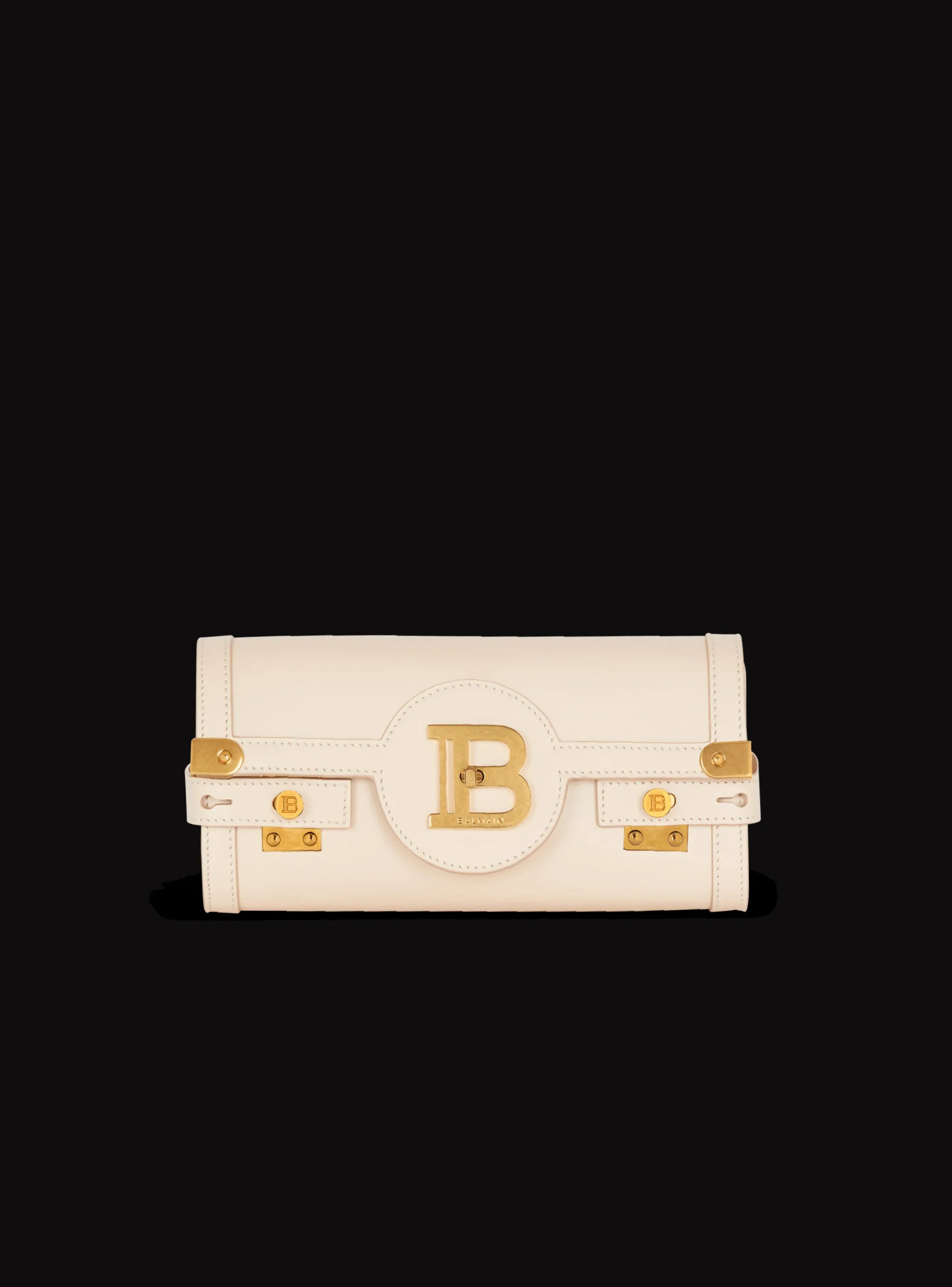 B-Buzz Pouch 23 Leather Clutch-Balmain Sale