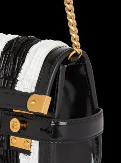 B-Buzz Pouch 23 With Embroidered Stripes-Balmain Sale