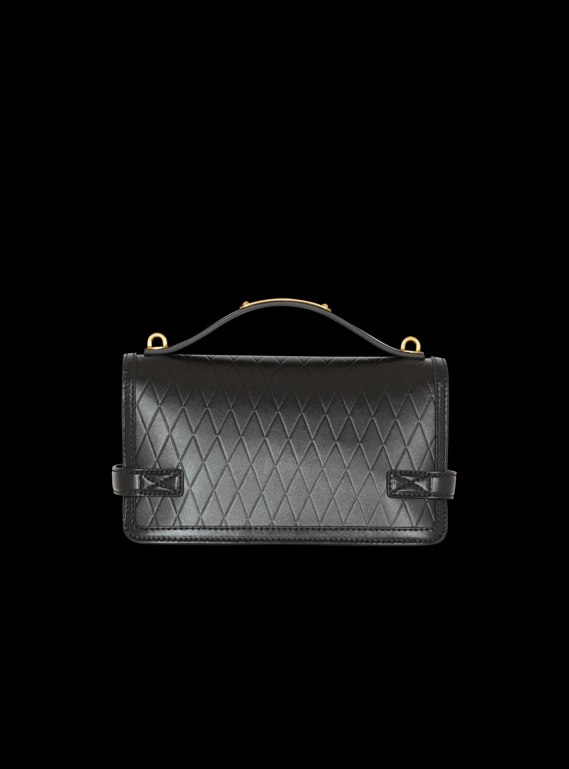 B-Buzz Shoulder 24 Bag In Grid-embossed Calfskin-Balmain Store
