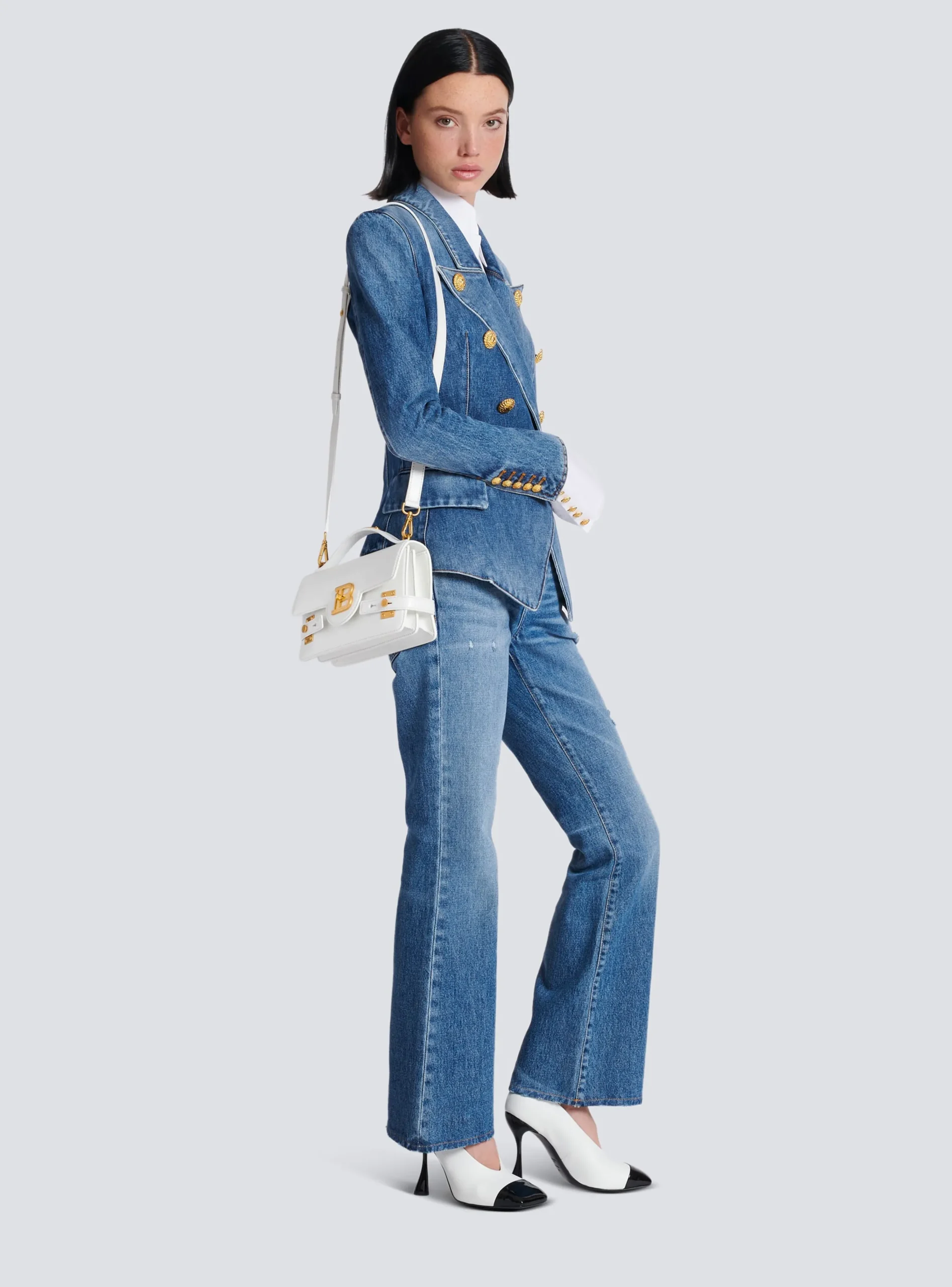 B-Buzz Shoulder 24 Calfskin Bag-Balmain Online