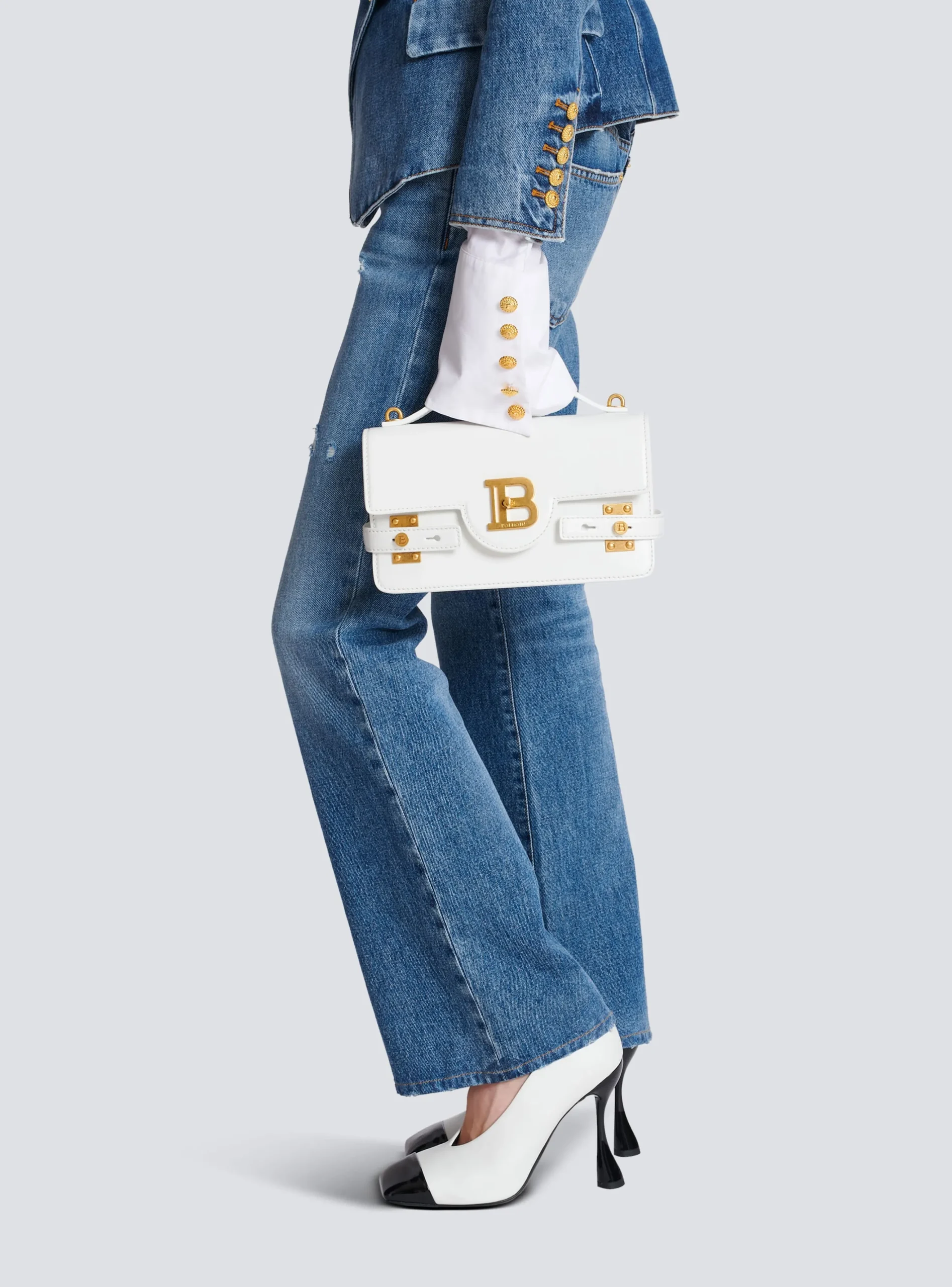B-Buzz Shoulder 24 Calfskin Bag-Balmain Online