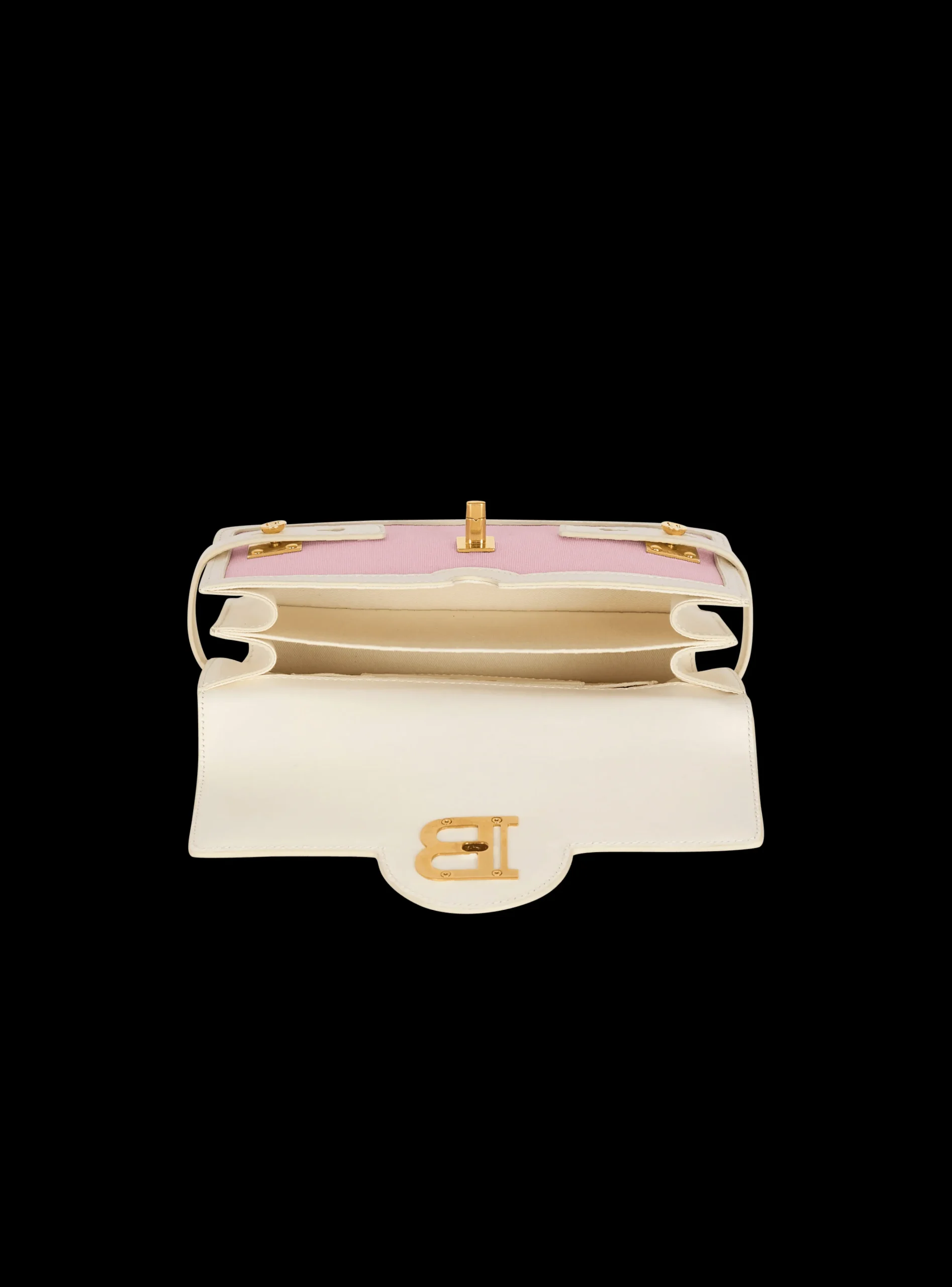 B-Buzz Shoulder 24 Canvas And Leather Bag-Balmain Best Sale