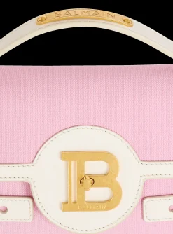B-Buzz Shoulder 24 Canvas And Leather Bag-Balmain Best Sale