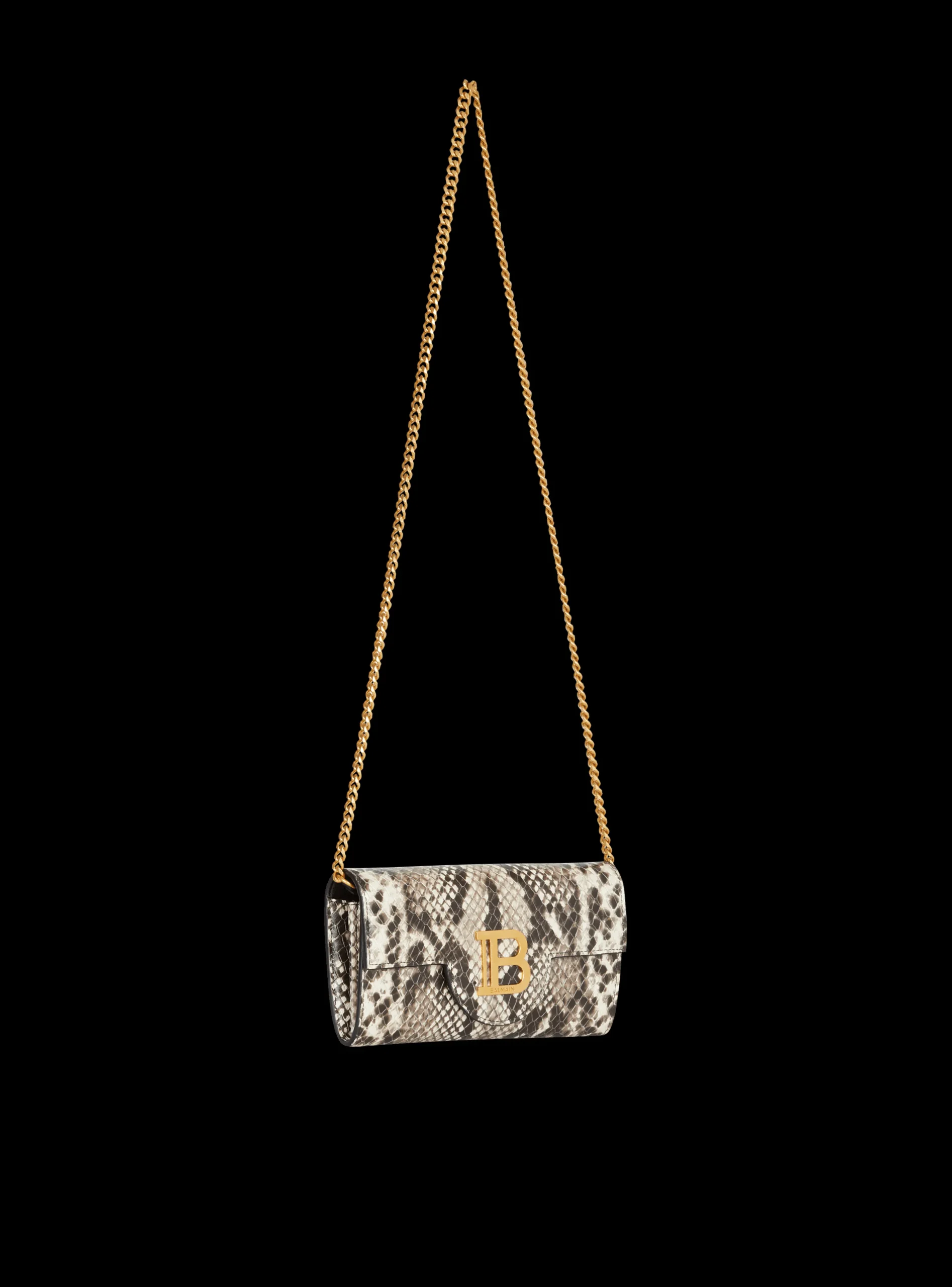 B-Buzz Snakeskin-effect Leather Wallet-Balmain Outlet