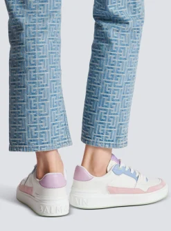B-Court Flip Leather Trainers-Balmain Store