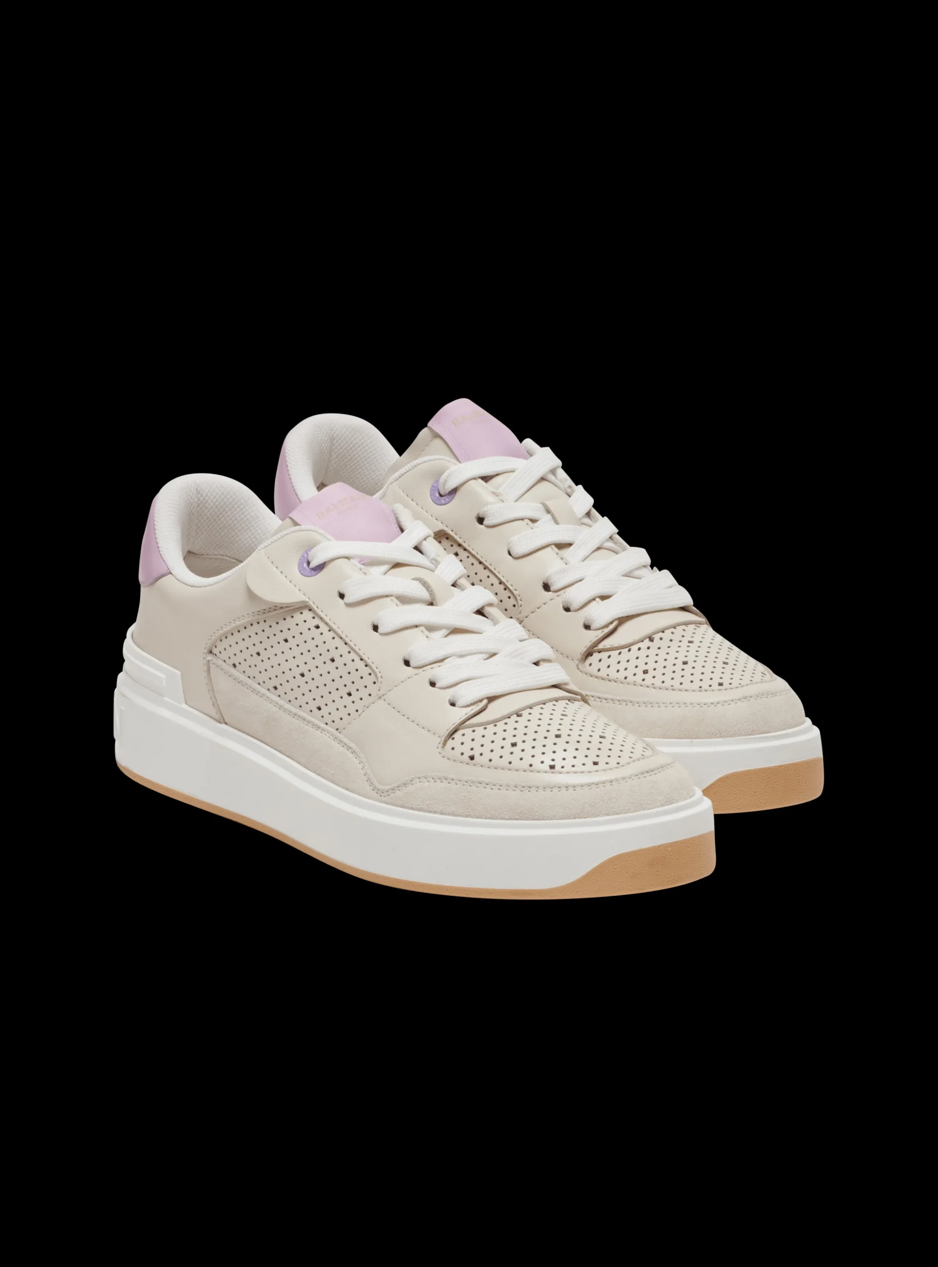 B-Court Flip Leather Trainers-Balmain New