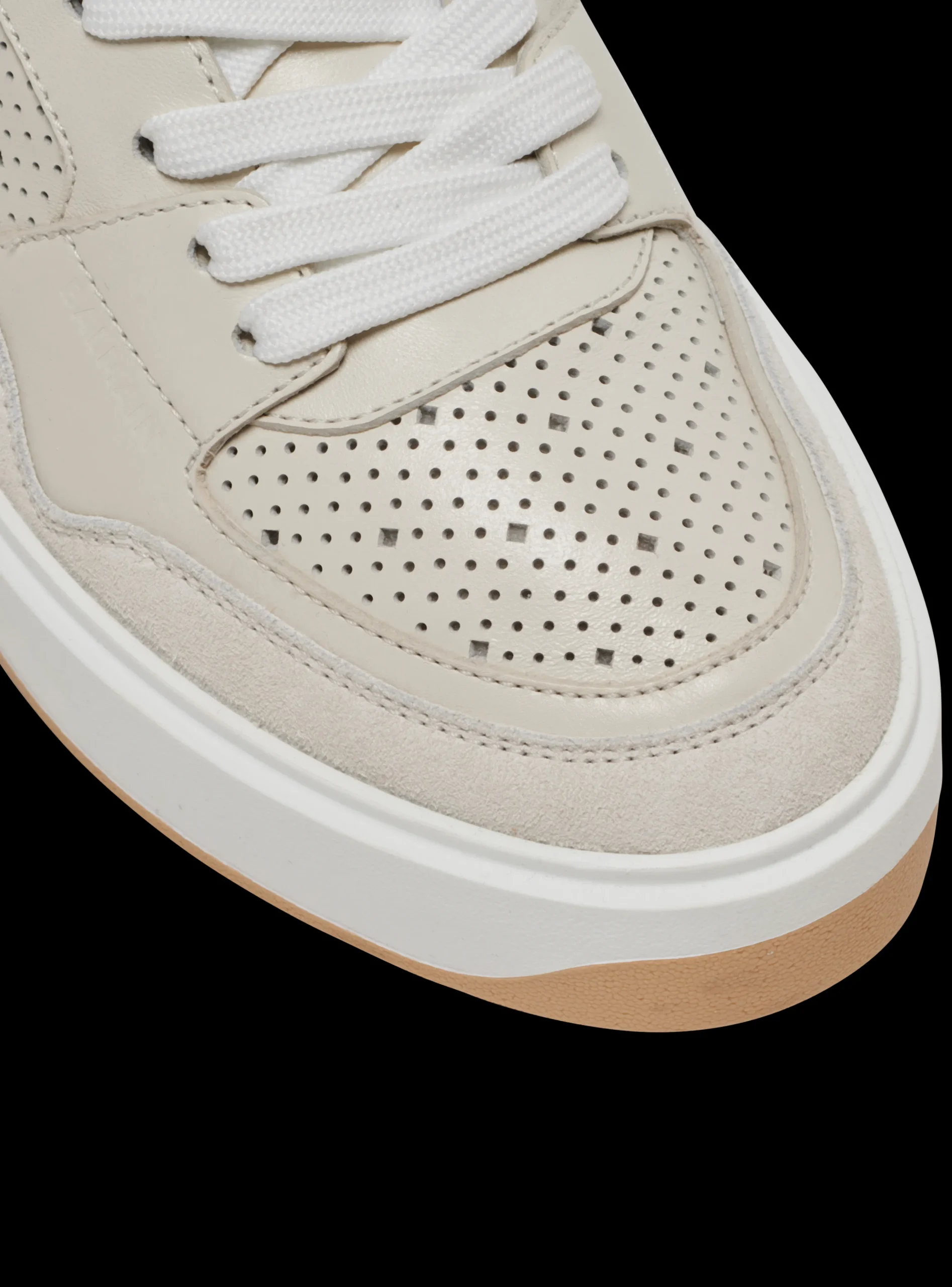 B-Court Flip Leather Trainers-Balmain New