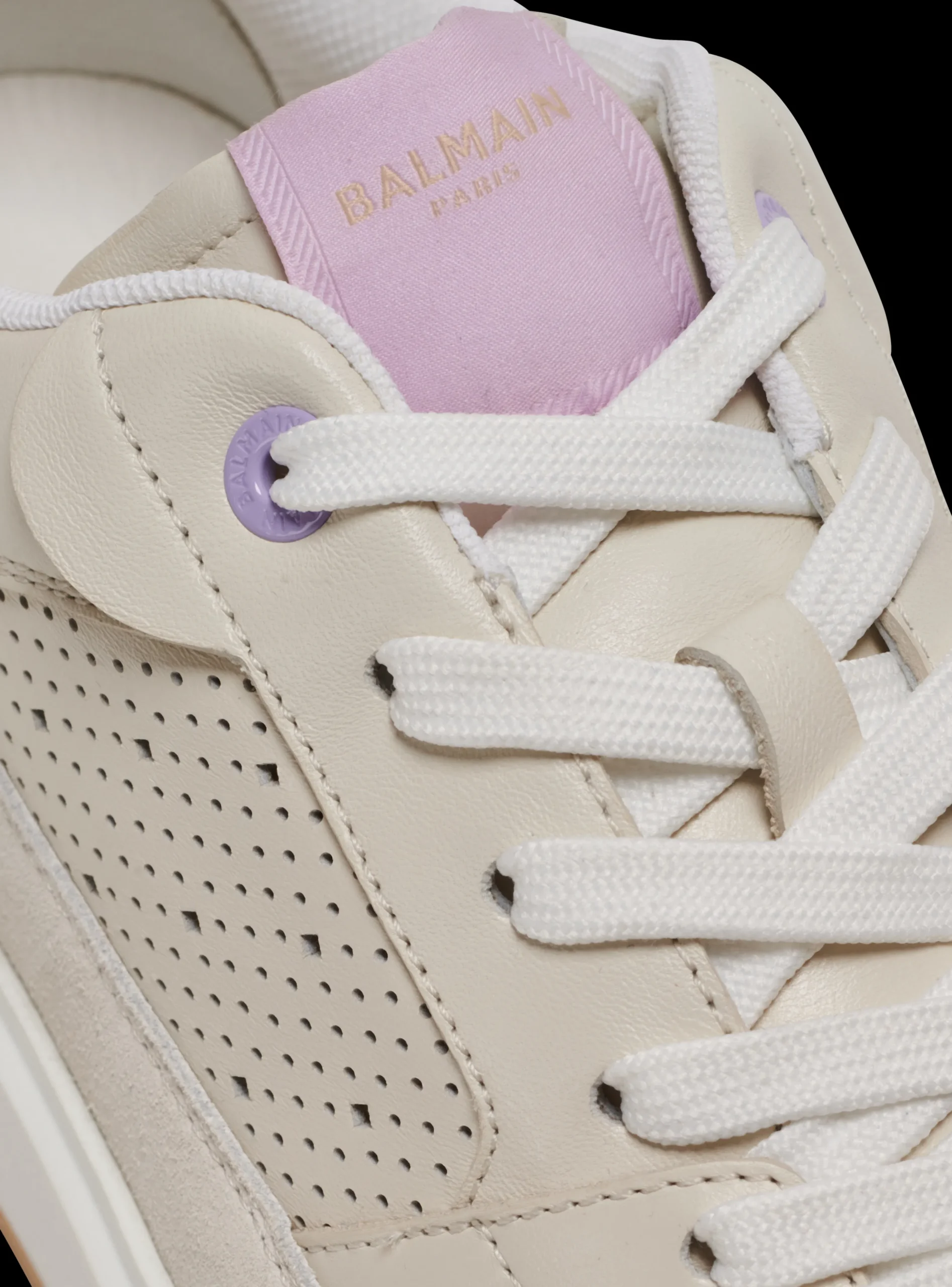 B-Court Flip Leather Trainers-Balmain New