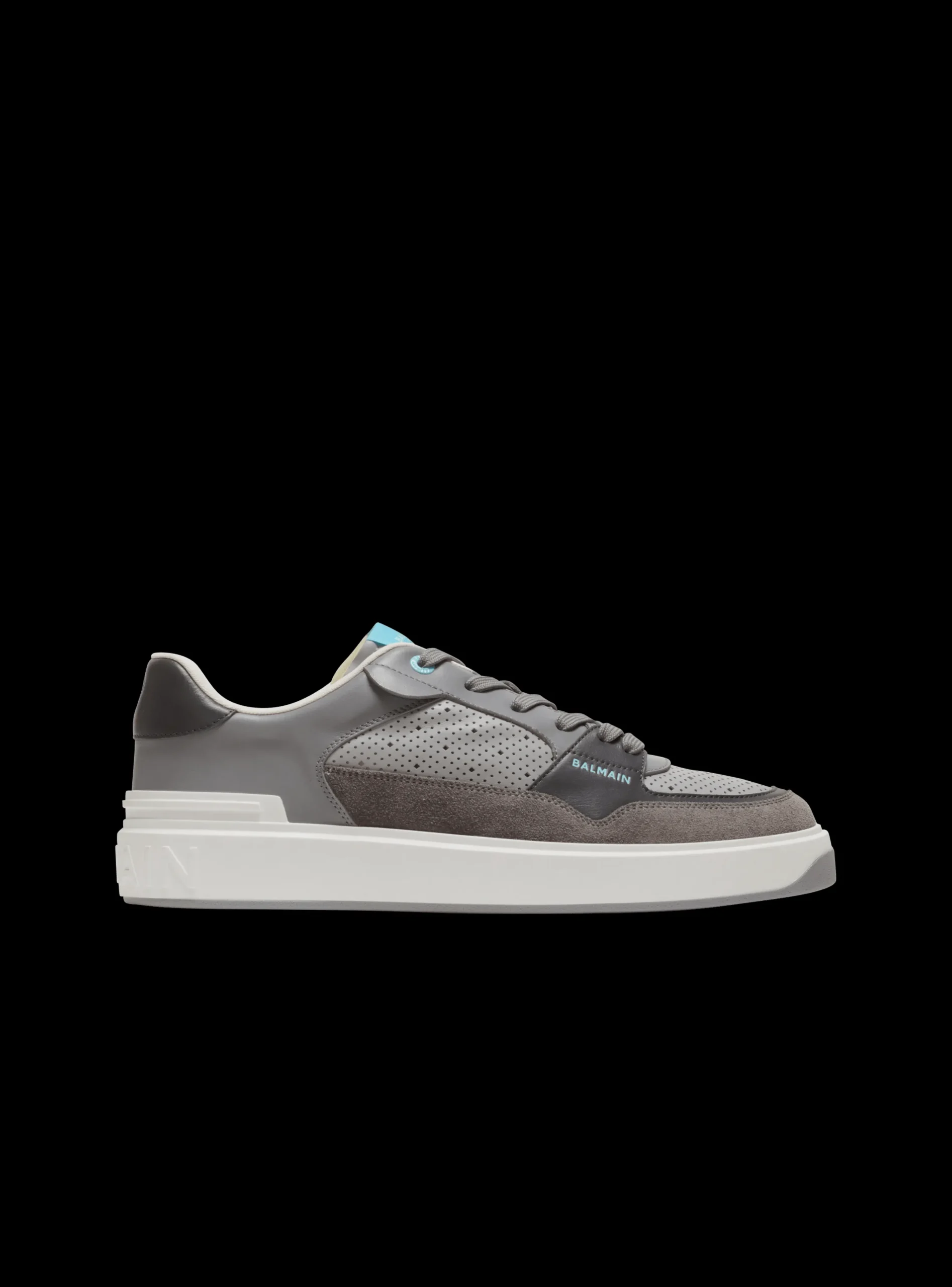 B-Court Flip Perforated Leather Trainers-Balmain Online