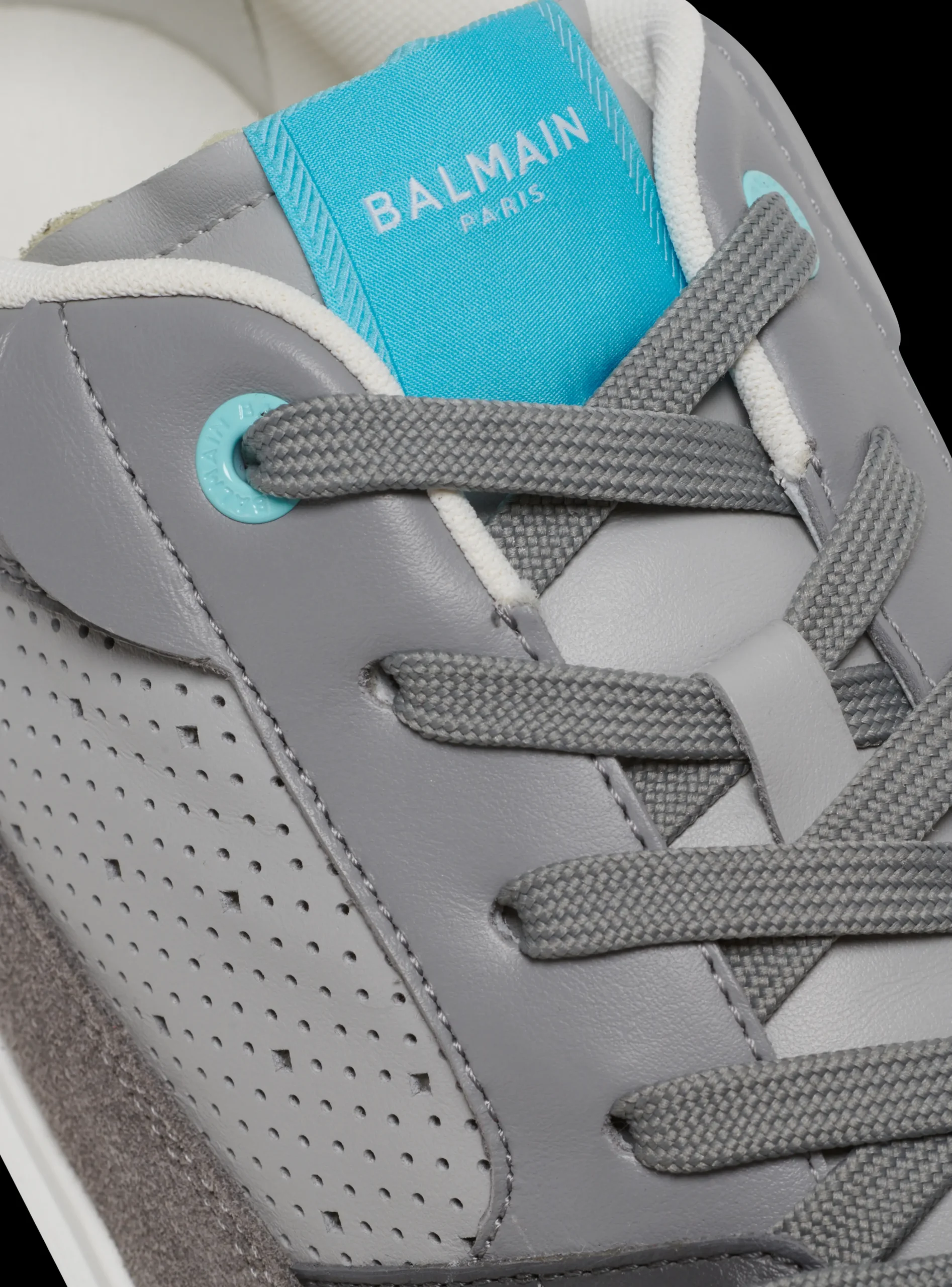 B-Court Flip Perforated Leather Trainers-Balmain Online