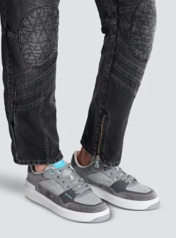 B-Court Flip Perforated Leather Trainers-Balmain Online