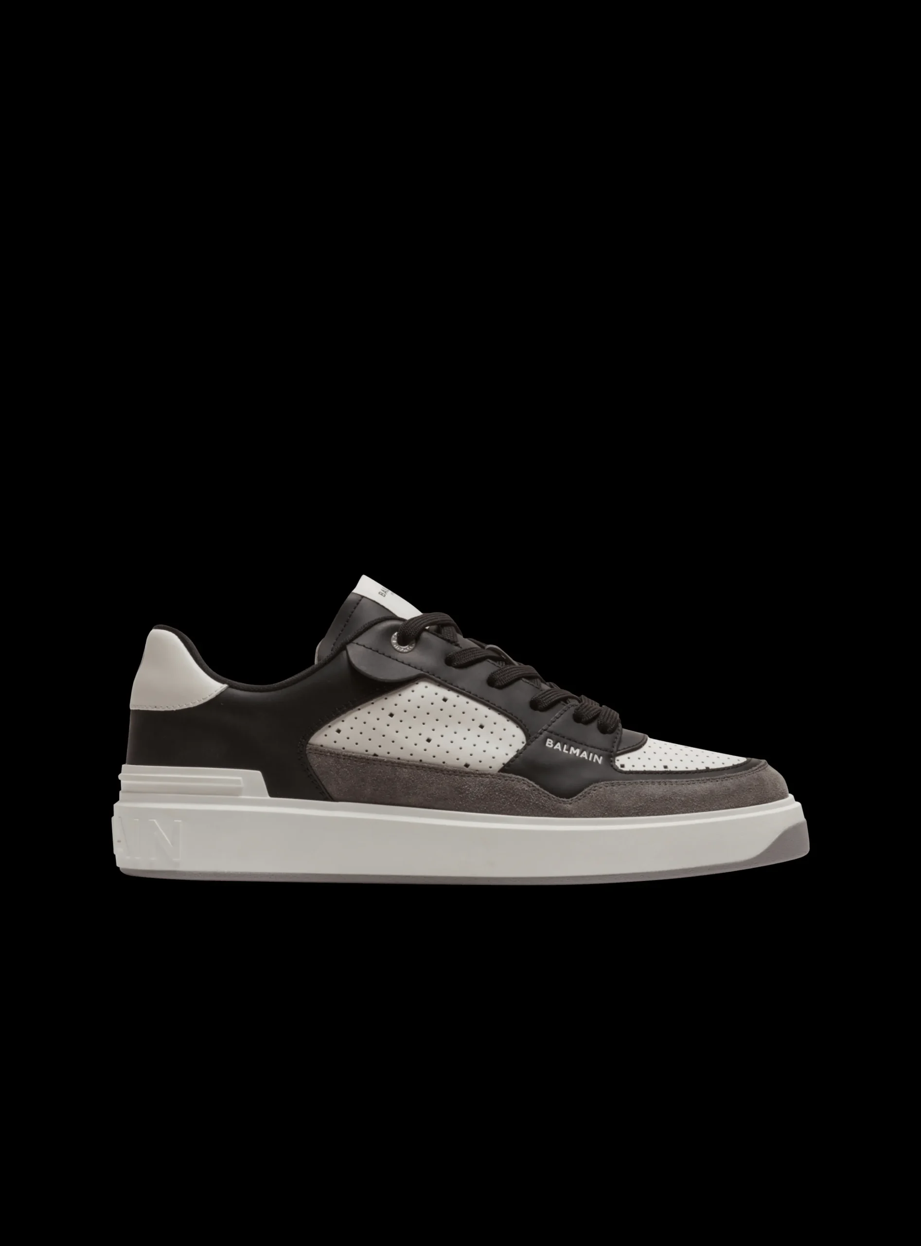 B-Court Flip Trainers In Leather And Suede-Balmain Best