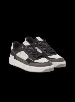 B-Court Flip Trainers In Leather And Suede-Balmain Best