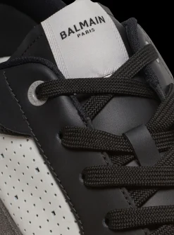 B-Court Flip Trainers In Leather And Suede-Balmain Best