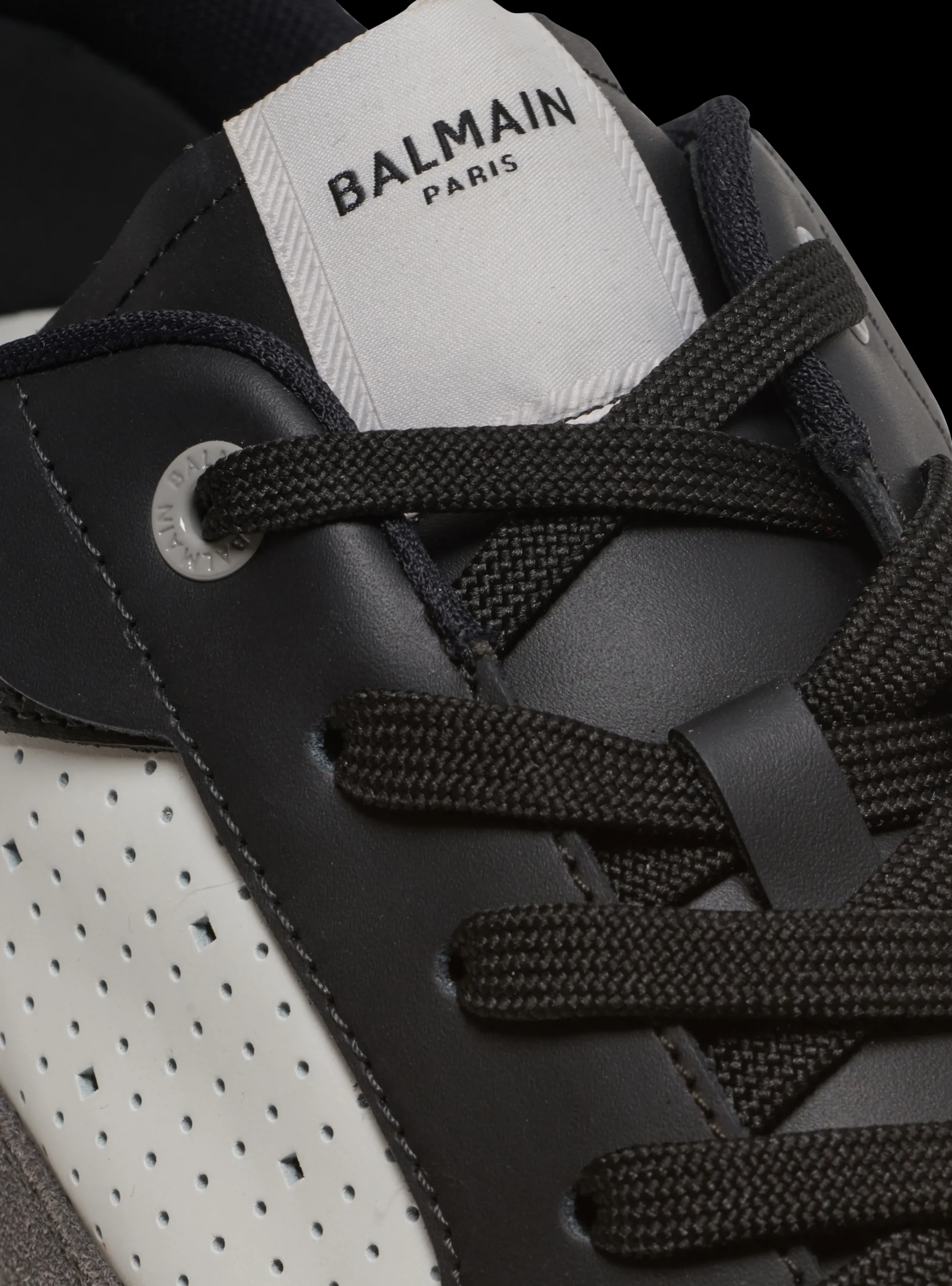 B-Court Flip Trainers In Leather And Suede-Balmain Best
