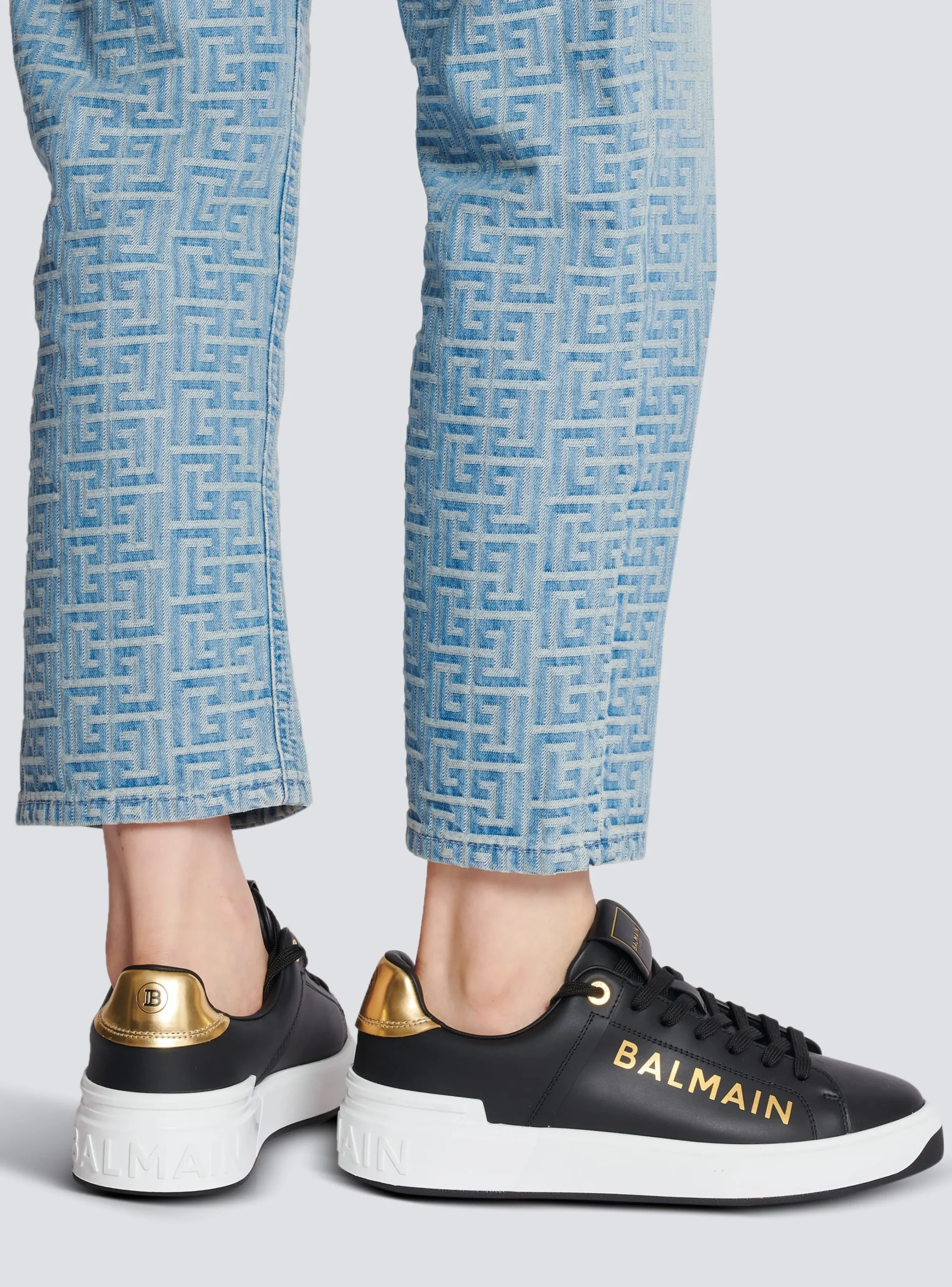B-Court Leather Trainers-Balmain Clearance